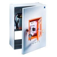 Centro di controllo SHEV EMB7300, 2,5 A, incl. pulsante HSE rosso e pulsante di ventilazione, batterie incluse