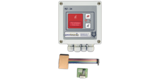 Fire alarm system central RZ-24 with integrated manual release button