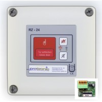 Feststellanlagen-Zentrale RZ-24 neutro, pulsante manuale integrato, adattatore di ripristino