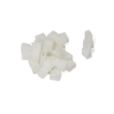 2-pole plastic pin housing, 20 pieces